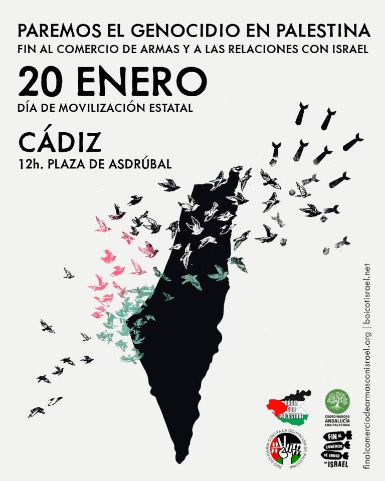 Jornada de movilización estatal: Este sábado 20 de enero volveremos masivamente a las calles por Palestina en un centenar de ciudades