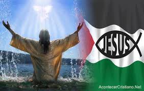 Jesús de Nazaret entre banderas palestinas -- Miguel Santiago Losada