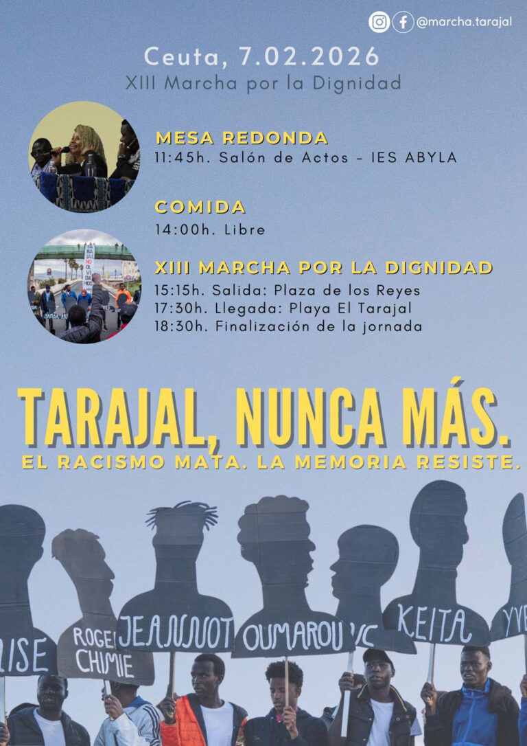 Programa- Tarajal Ceuta 2026 -- Equipo organizador de la XIII Marcha por la dignidad-Tarajal