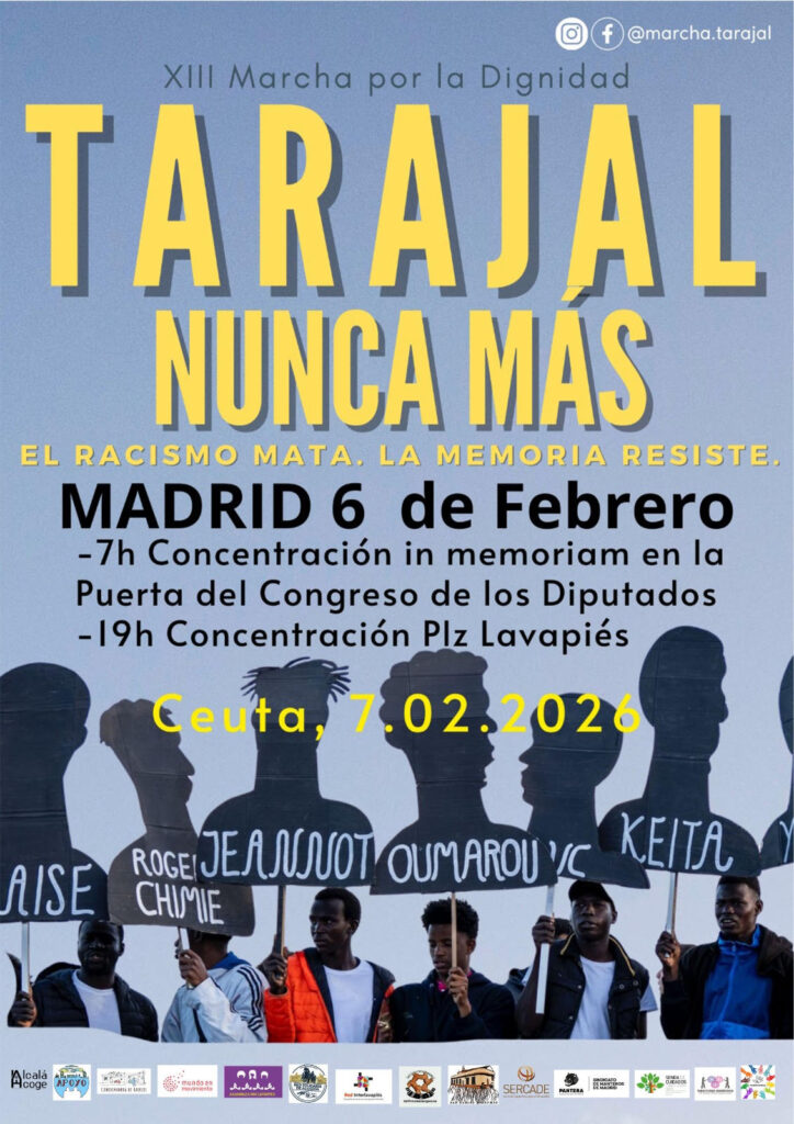 “Tarajal nunca más. El racismo mata, la memoria resiste” -- Gabriela Amaya