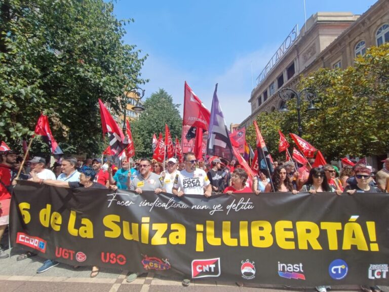 El Gobierno aprueba el indulto a ‘Las seis de la Suiza’: “Recoge una demanda de Asturias y de fuerzas sindicales y políticas” -- Íñigo Aduriz