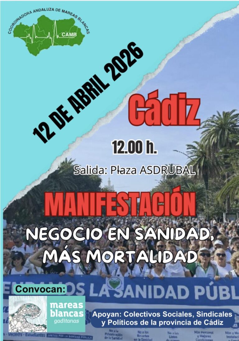 ¡Movilízate este 12 de abril por la sanidad pública! --  Manuel Baus, Presidente de FACUA Andalucía