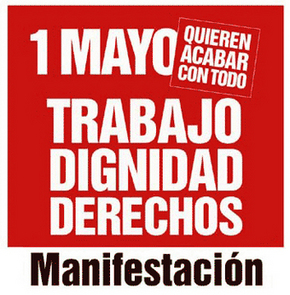 Miles de personas salen a la calle en un 1 de Mayo con eco electoral en Andalucía: “Prioridad nacional: salario y vivienda”