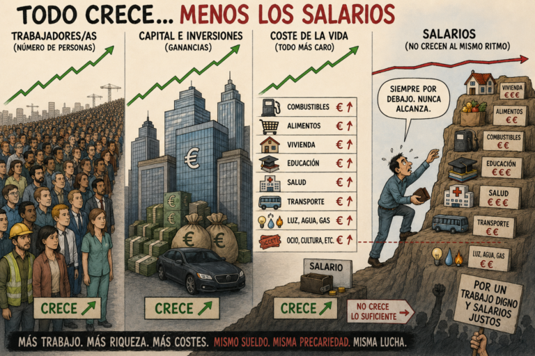 Los bajos salarios no despegan