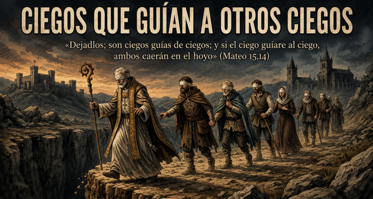 Ciegos que guían a otros ciegos