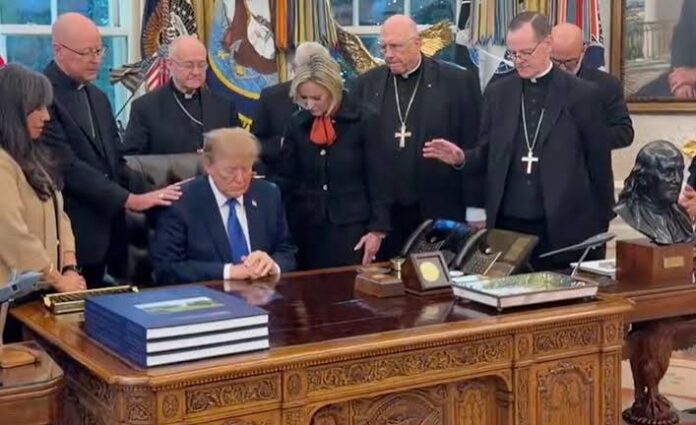 Trump y obispos catolicos